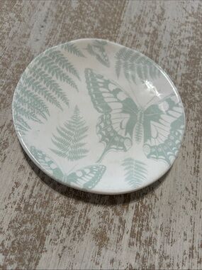 Pier 1 White Ironstone Dish Bottom Mark